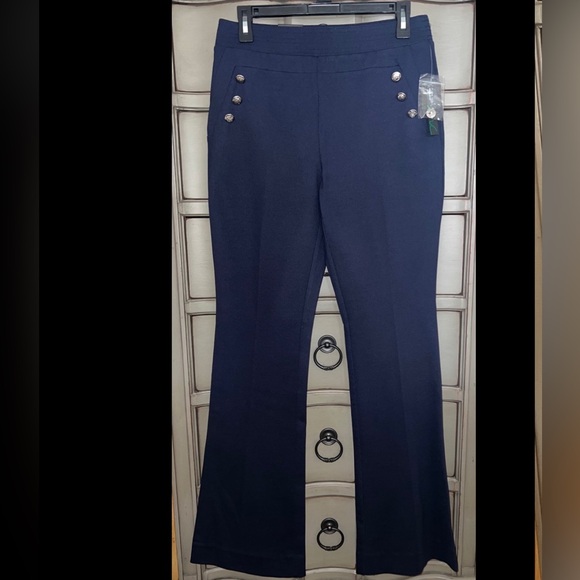 INC pull on flare pants hood buttons size 6 - Picture 9 of 16